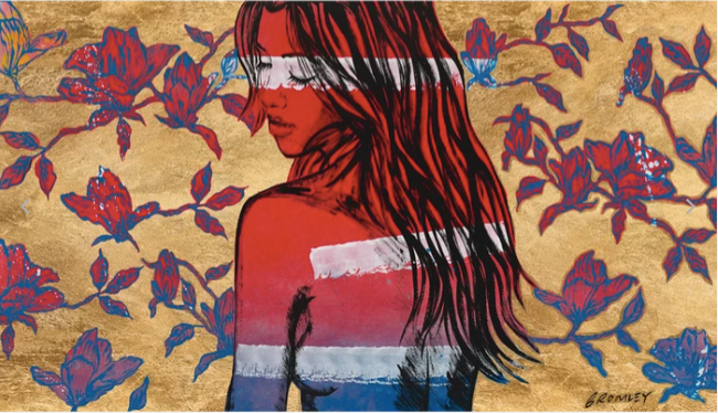 Jessica Amongst Magnolias (Gold Leaf) Size G