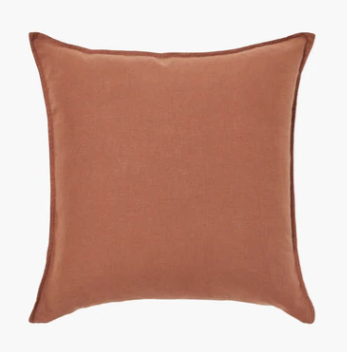 Mondo 100% French Linen Cushion - Cinnamon